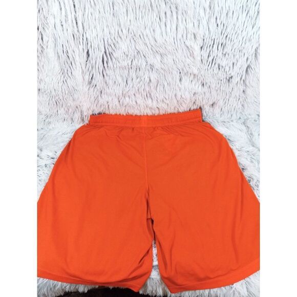 Under Armour Shorts Men's Neon Orange Athletic Drawstring Bottoms, Medium - Picture 4 of 9